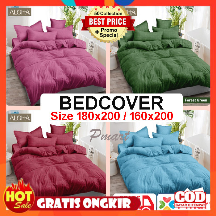 KAIN HALUS ADEM LEMBUT TEBAL / BEDCOVER LADY ROSE 180x200 ALOHA / BEDCOVER LADY ROSE KING ALOHA / BE
