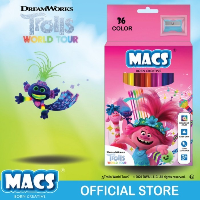 

MACS Pensil Gambar Trolls 36 Warna