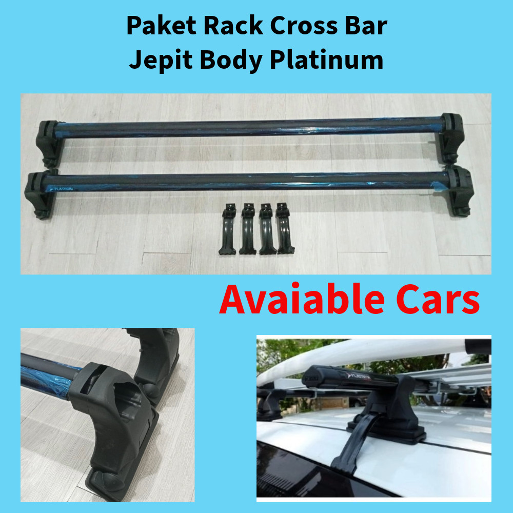 Paket Roof Rack Atas - Cross Bar PLATINUM Mobil  Avanza Xenia Veloz Mobilio RS All New BRV Rush Teri