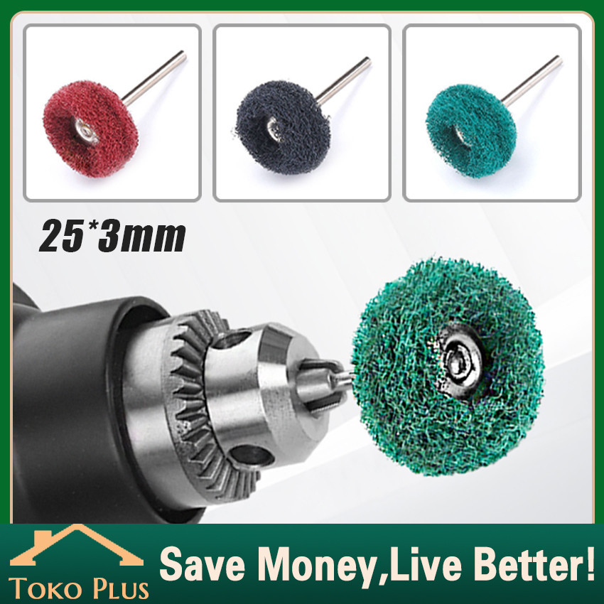 5Pcs Mata Sikat Poles Bor Gerinda Mini Tuner Dremel Polishing Brush Mata Bor Sikat Nylon Mini Mata B