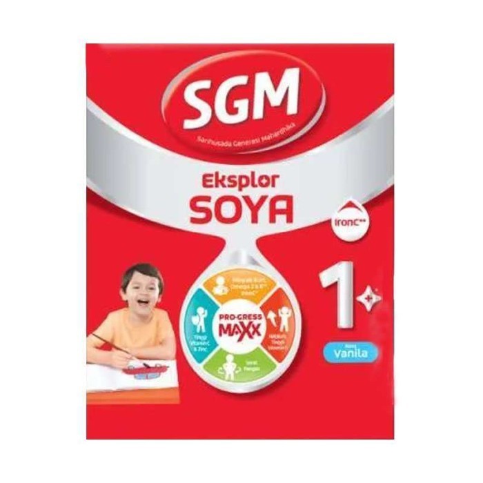 

SGM Eksplor Soya 1+ Pro-GressMaxx Susu Formula Rasa Vanila