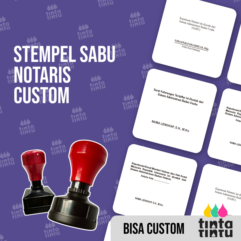 

Stempel SABU Notaris Custom
