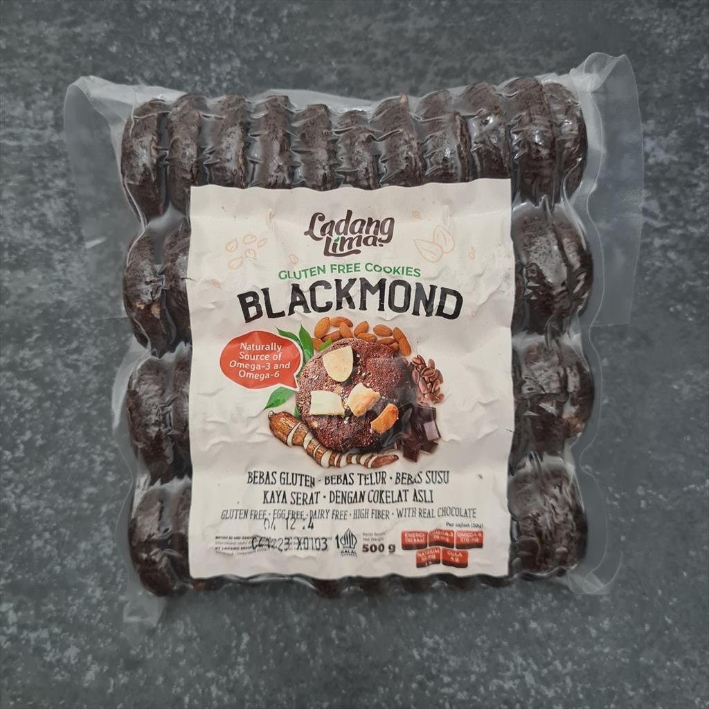 

Ladang Lima - Blackmond Gluten Free Cookies 500g ( Kue Cokelat Almond