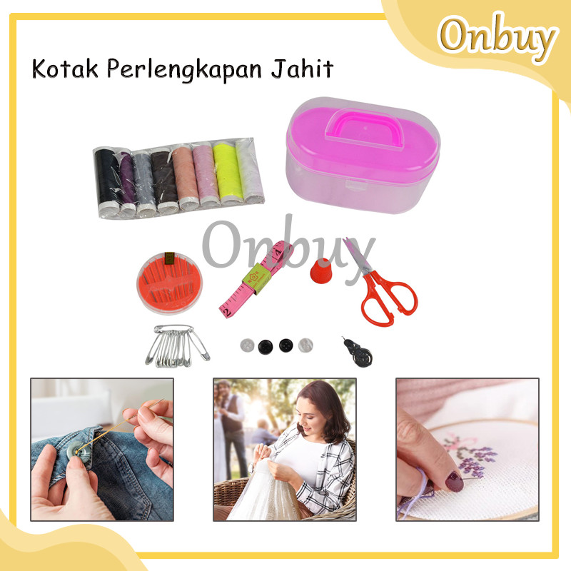 Box Set Jahit Tangan Manual / Sewing Tool Kit / Kotak Perlengkapan Jahit