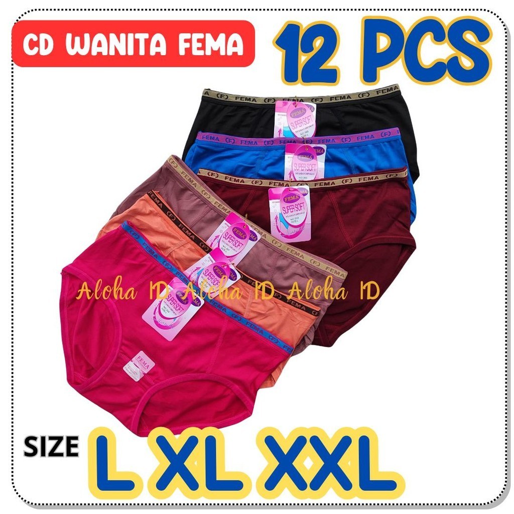 3 PCS CD WANITA FEMA MURAH CELANA DALAM WANITA FEMA CD Wanita Super halus Grosir Warna Soft