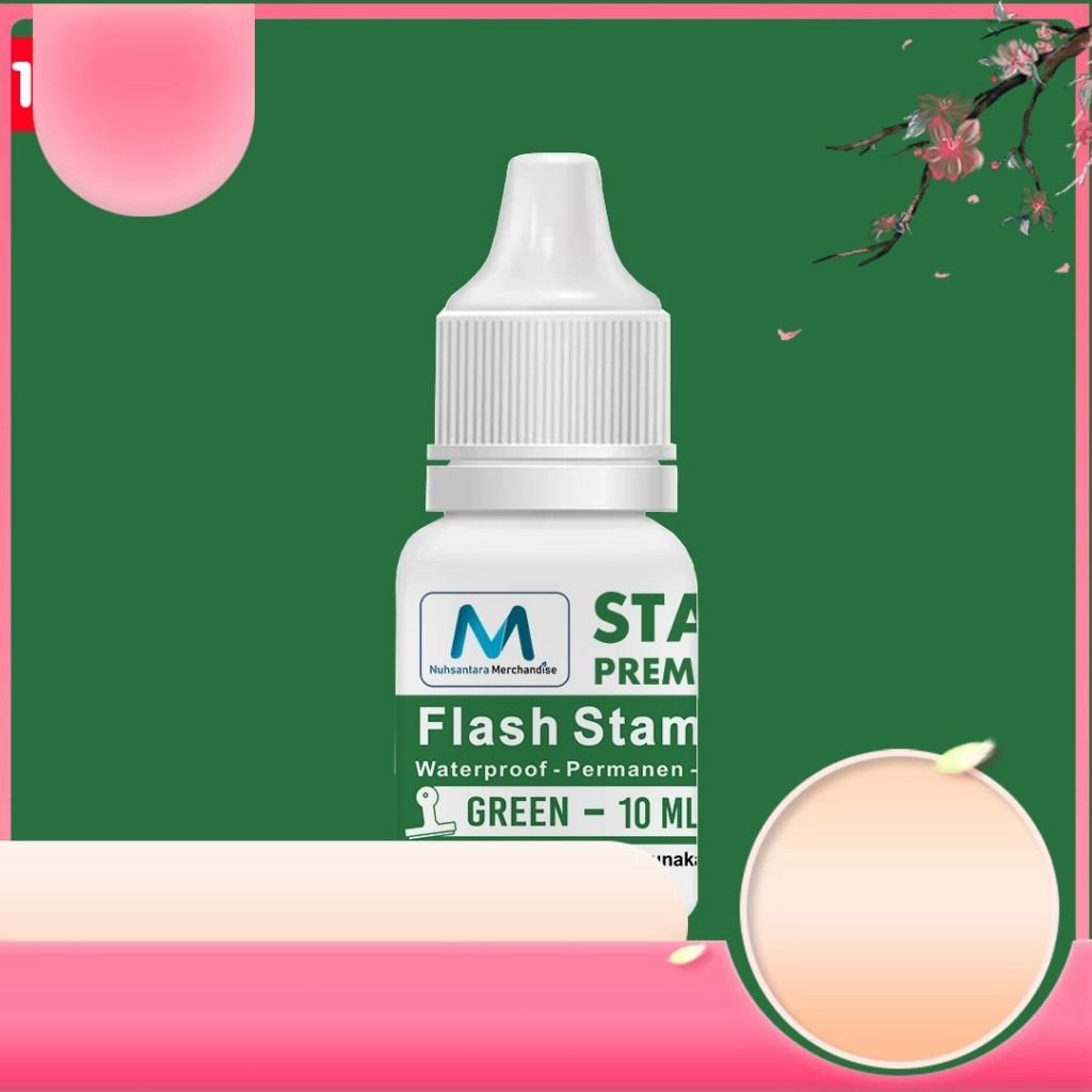 

Promo [COBA] TINTA STEMPEL FLASH 10ML WARNA HIJAU
