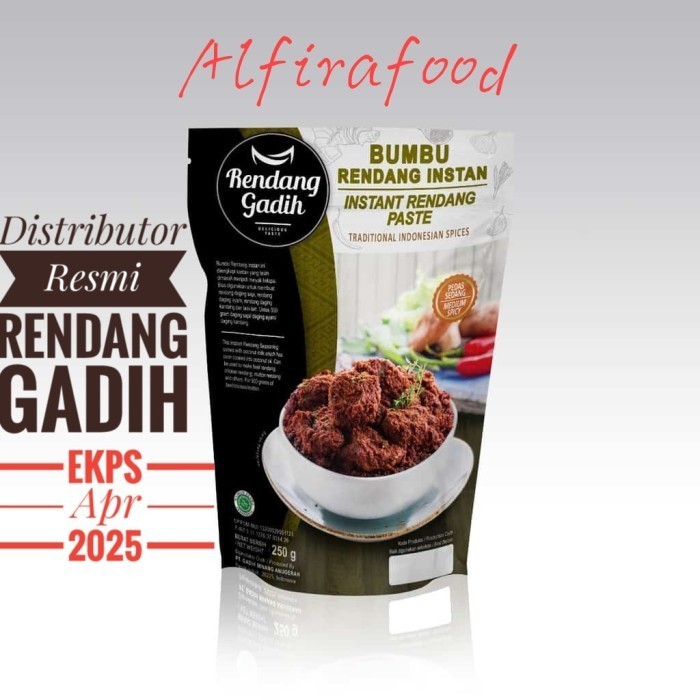 

Bumbu Rendang Instan - Rendang Gadih - pedas sedang - Pedas sedang