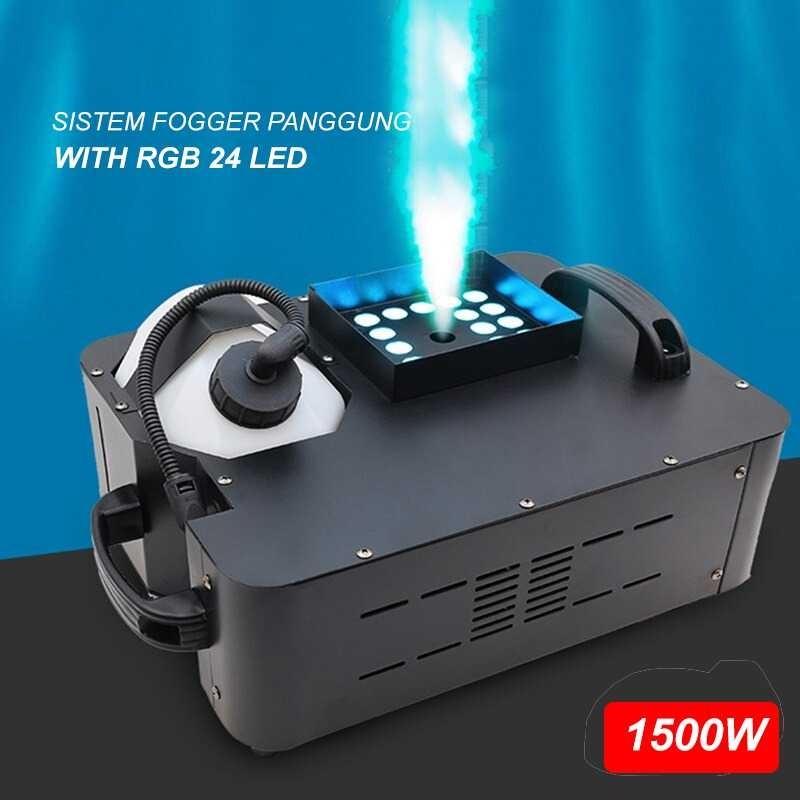 WIN BRIGHT Sistem Fogger Panggung Stage DMX512 1500W with RGB 24 LED - DF-FIY -DP