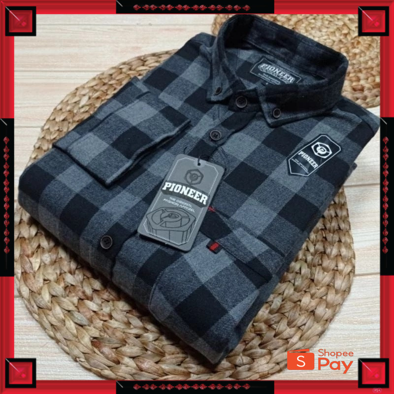 KAIN ADEM LEMBUT HALUS TEBAL / Kemeja Flanel pria wanita unisex flannel import motif kotak kotak ter