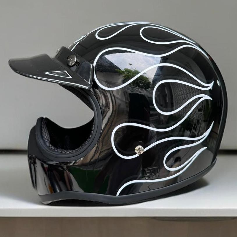Helm Cakil HBC Full Face SNI Motif