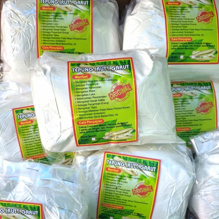 

Sale- tepung irut asli/angkrik/sagu garut/gluten/obat asam lambung1kg.