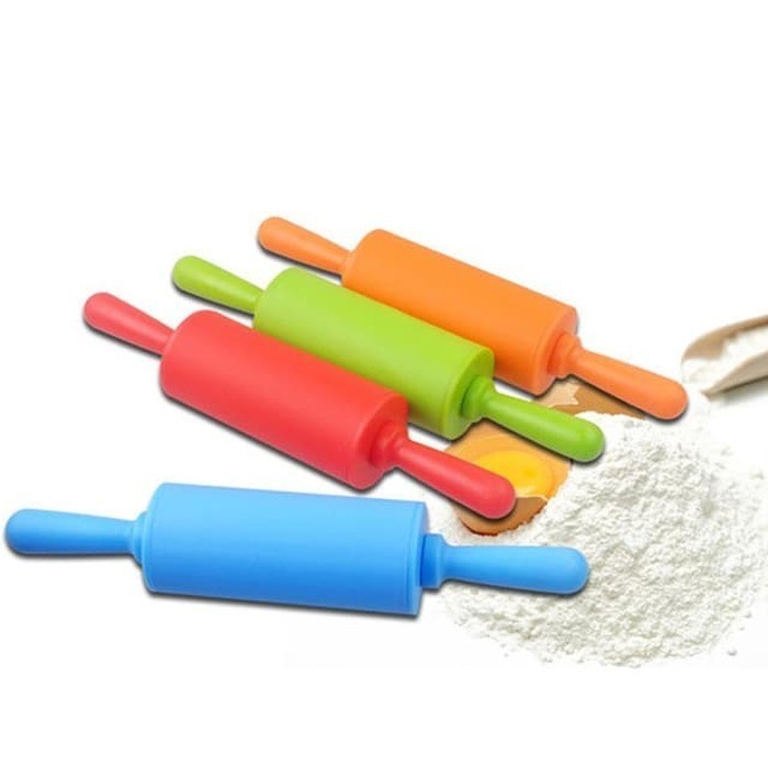 FT - Rolling Pin Bahan Plastik Anti Lengket Alat Penggiling Tipis Adonan