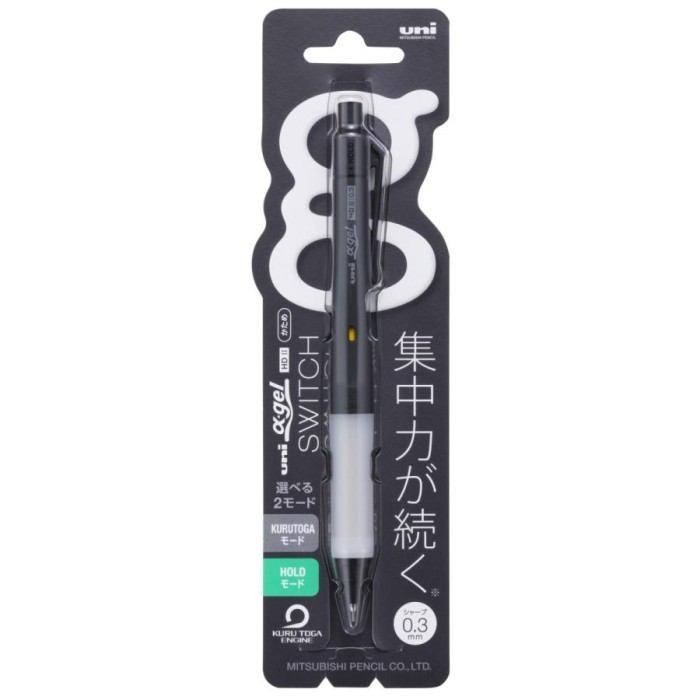 

Thosti Uni Alpha Gel Switch Kuru Toga Machine Mechanical Pencil 0.5mm - 0.3mm Black