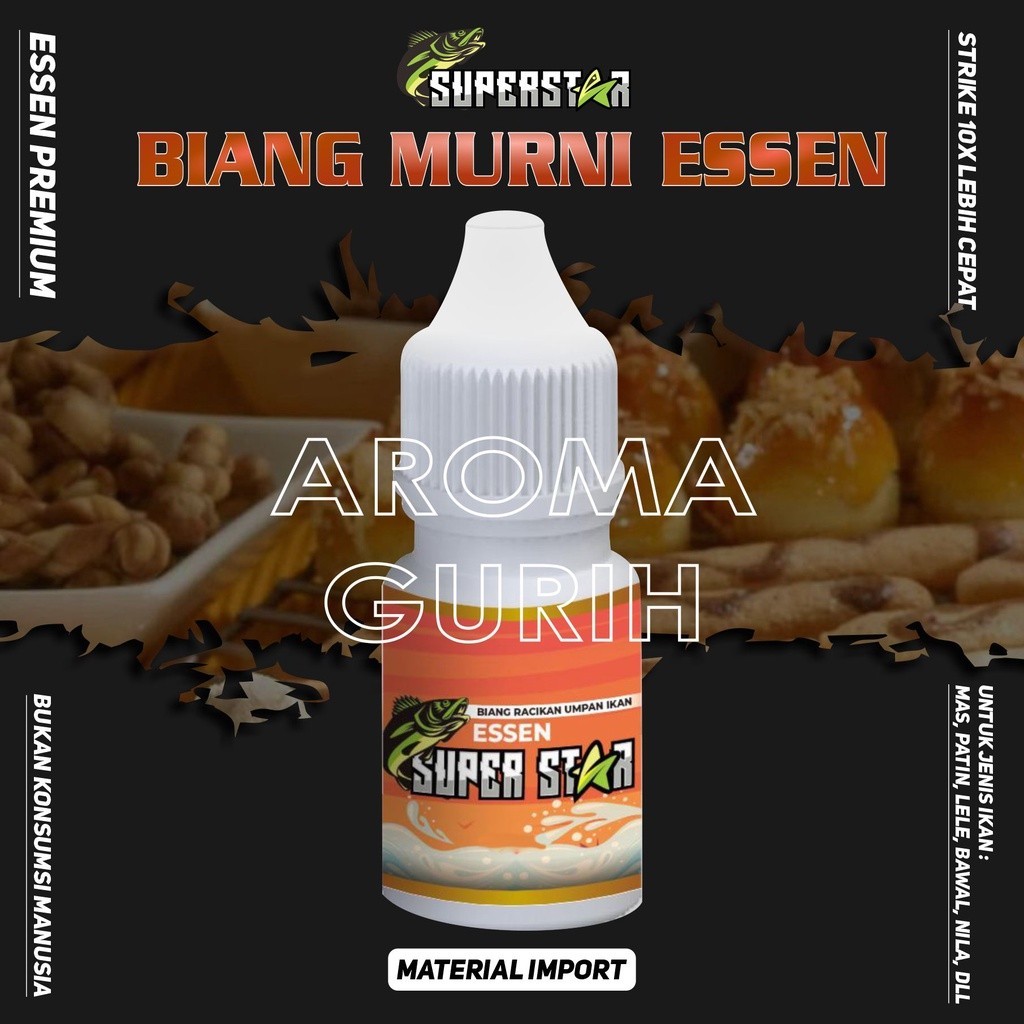 EXTRA BONUS | Paket Umpan Pancing|Essen Superstar Aroma GURIH,Essence,Essential Oil,Ikan Nila,Ikan M
