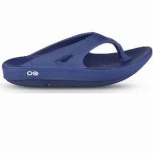 Koleksi Terbaru- OOFOS Unisex Sandal Ooriginal Thong Navy - 45