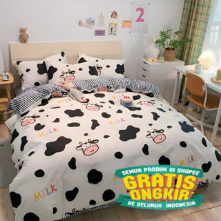 Bedcover Adem SET 120/160/180x200 (Sprei, Sarban, Selimut) PILIH VARIAN/ putih biru pink merah ungu