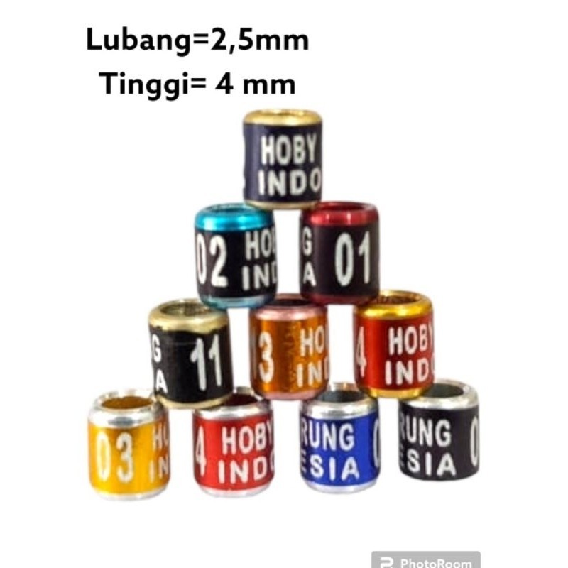 CETAK NAMA RING BURUNG KECIL PLECI/SOGON/KOLIBRI/KENARI