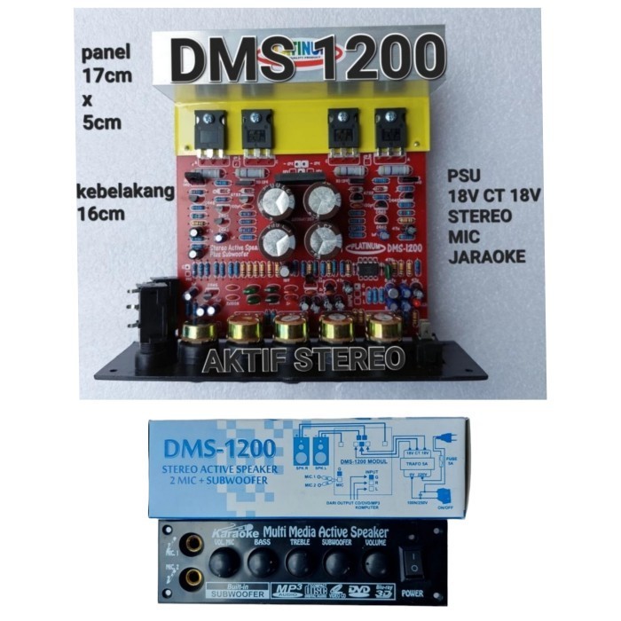 KIT PCB AKTIF AKTIVE AMPLIFIER ECHO MIC SUBWOOFER KARAOKE SUBW STEREO