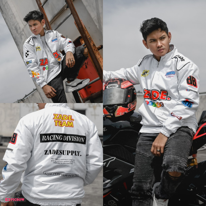 DISKON- NASCAR JACKET - JAKET NASCAR VINTAGE - NASCAR RACING PREMIUM ORIGINAL - NSCRZADEPUTH, L