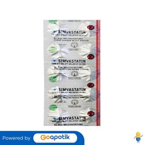 Simvastatin Mulia 10 Mg Strip 10 Tablet