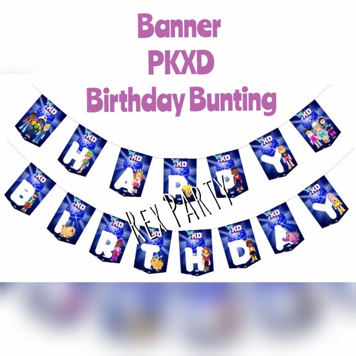 Vincent Banner PKXD/PKXD Bunting/PKXD Birthday Banner/Banner HBD PKXD/PKXD