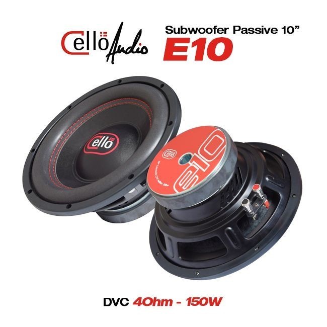 Subwoofer 10” inch CELLO E10 Dual Voice Coil 4 Ohm