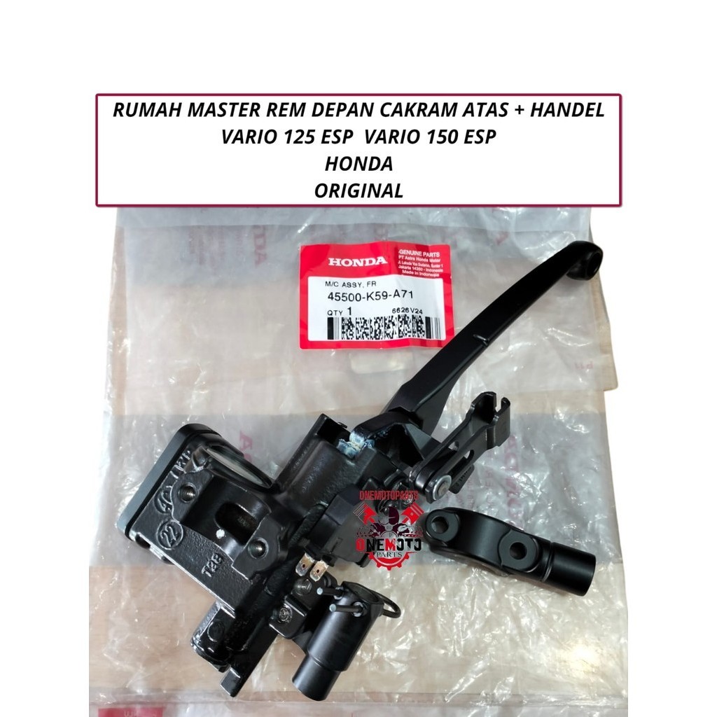 MASTER RUMAH REM DEPAN CAKRAM ATAS PLUS HANDEL VARIO 125 ESP VARIO 150 ESP HONDA ORI 45500-K59-A71