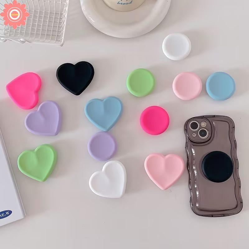 Sunflower Tempat Cincin Lipat Universal Cinta Warna Permen Macaron Kreatif Tempat Ponsel Dopamin Jel