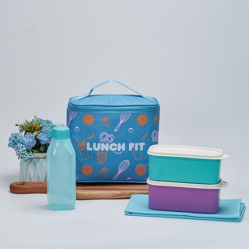 WOOMII- BEKAL MAKAN SET LUNCH FIT JENNIE/ TAS BEKAL MAKAN / KOTAK MAKAN BESERTA TAS LUNCH BOX SET