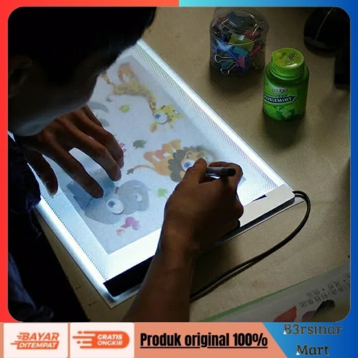 

[KUALITAS TERBAIK] Drawing Tracing A3 Copy Board Papan Jiplak LED Light Pad Gambar Slim