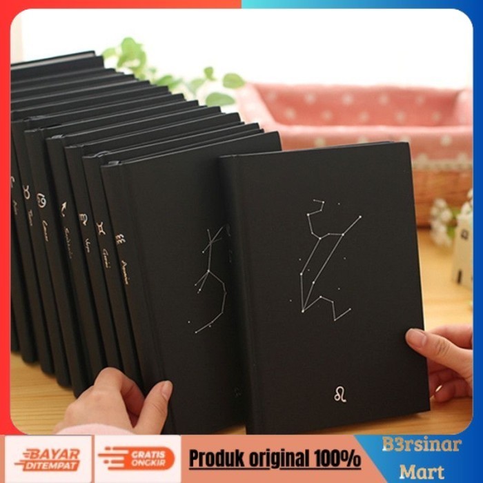 

[KUALITAS TERBAIK] NOTEBOOK DIARY A5 HARD COVER ZODIAC CATATAN A5 GARIS BUKU TULIS - 6053 - Aquarius