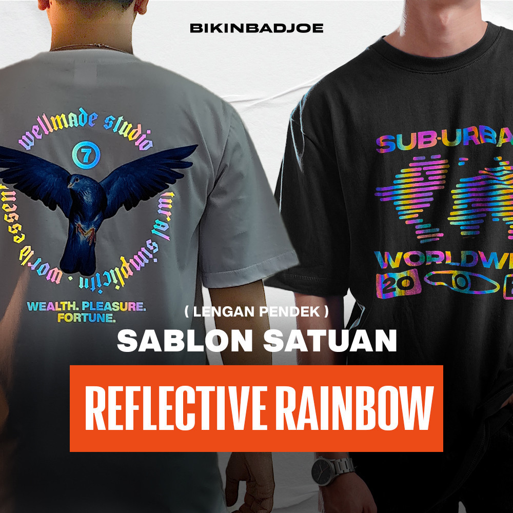 KAOS SABLON SATUAN - REFLECTIVE (LENGAN PENDEK)