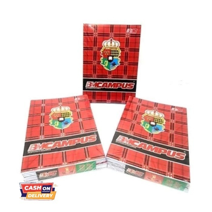 

✨LARIS✨ -Buku tulis BMC kampus 50 lembar 1 pak isi 10 buku