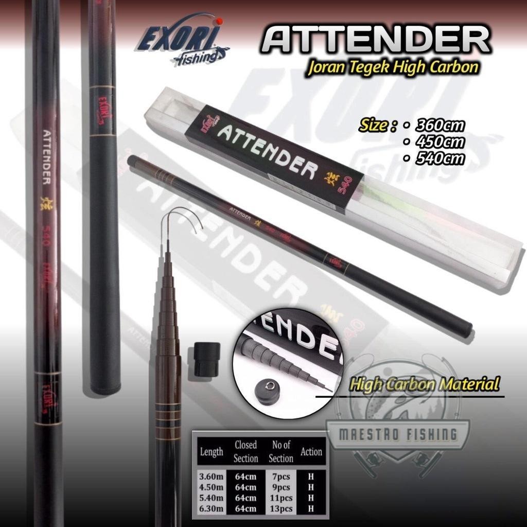 Exori Attender 360 450 Joran Tegek Ruas Panjang Action Medium Tongkat Pancing Bahan Carbon Ringan Su