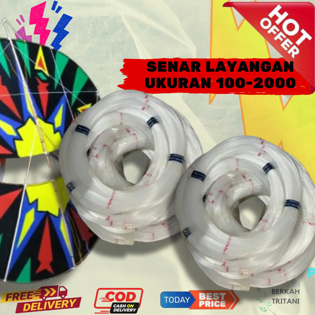 SENAR LAYANGAN CAP IKAN KAKAP UKURAN 100- 2000
