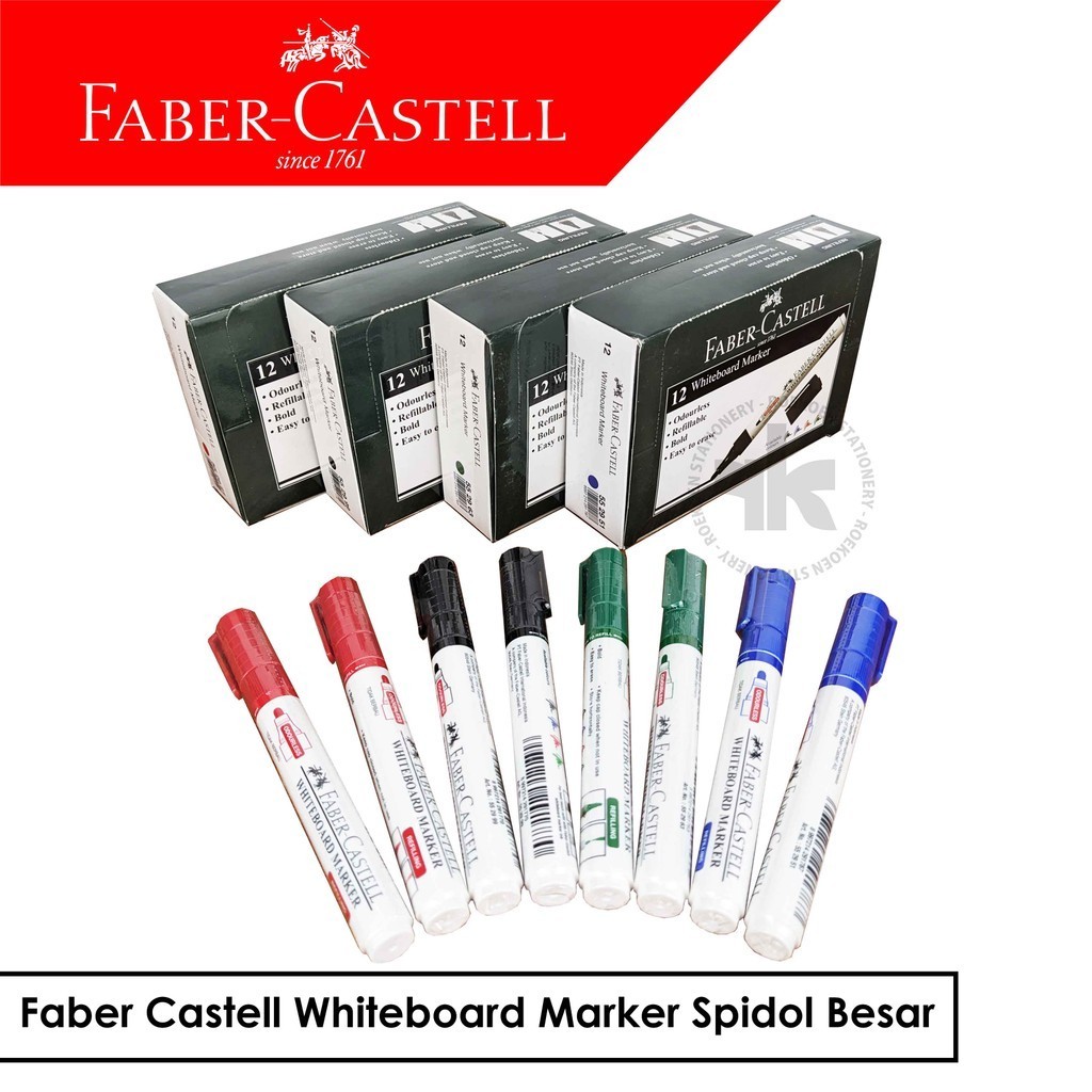 

Faber Castell Whiteboard Marker Spidol Besar
