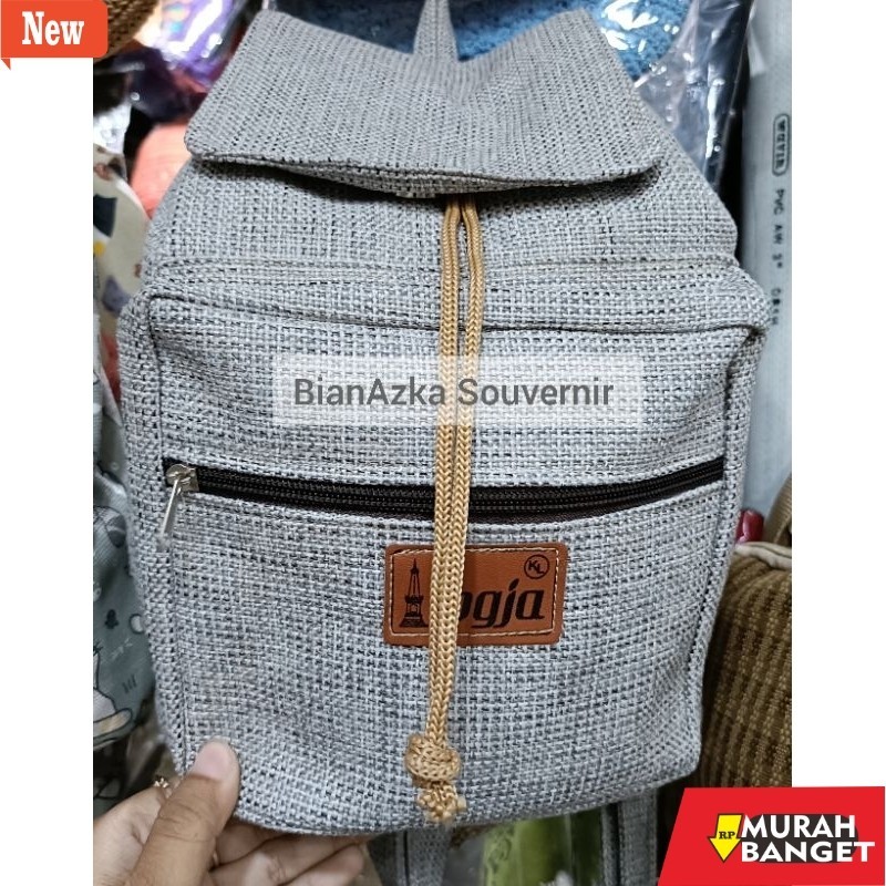 tas ransel wanita shopee TERMURAH Ransel goni model serut|| ransel oleh oleh khas jogja (BISA COD)