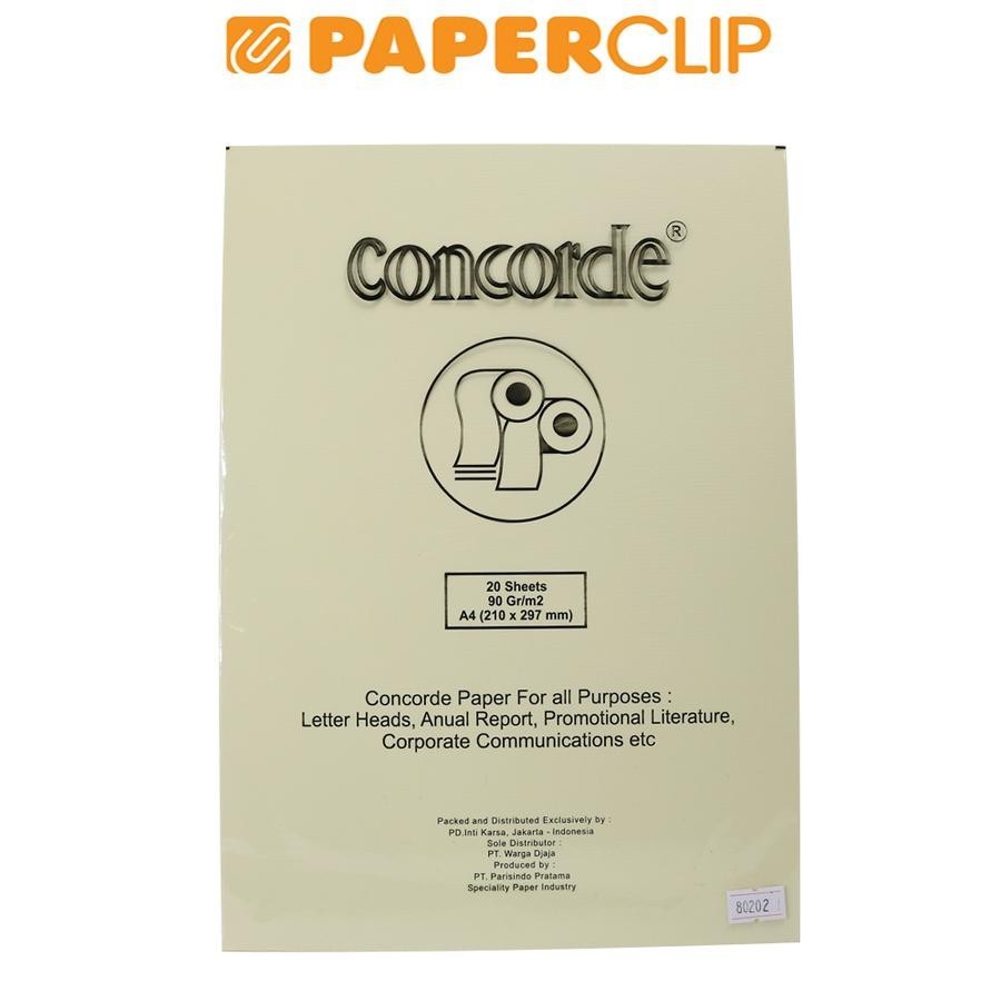 

KERTAS CONCORDE 80202 A4 90G ISI 20
