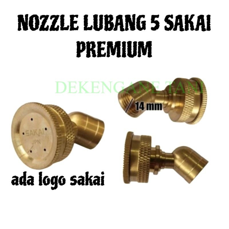 NOSEL NOZEL SPUYER KUNINGAN LUBANG 5 SAKAI SUPER KABUT/ NOZLE SPRAYER KUNINGAN LUBANG 5 SAKAI/ NOSEL