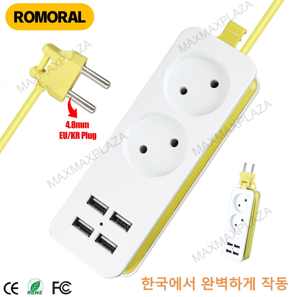 Colokan Listrik 2 slot Stop Kontak Traveling Stop Kontak USB 4 Port Stop Kontak USB Charger