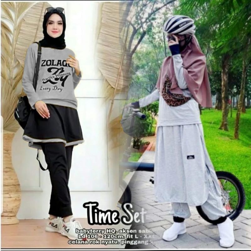 Pakaian Olahraga Sport Murah Jogging Lari RUnning Kekinian / Setelan olahraga wanita muslim terlaris