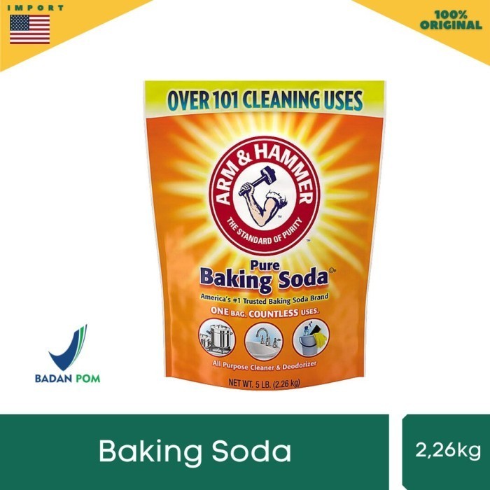 

BAKING SODA Asli USA Merk Arm & Hammer Baking Soda 2,26 Kg