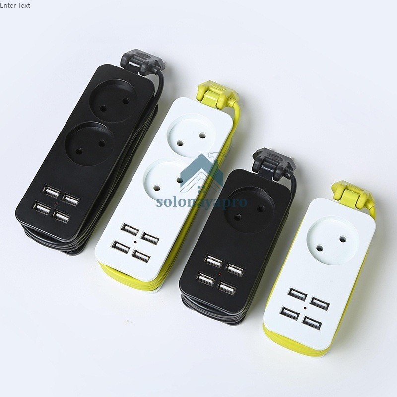 Portable Stop Kontak Travel Colokan Listrik Traveling Stop Kontak Traveling Stop Kontak Usb 4 Port