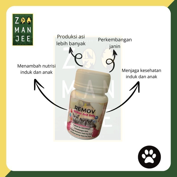 Remov Immune Booster Kucing Kapsul Botol - Zoomanjee