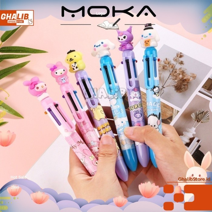 

PULPEN 6 WARNA TINTA KARAKTER KUROMI MELODY 3D LUCU - 6WARNAKUROMI