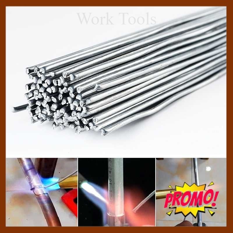 Kawat Las Aluminium Electrode Suhu Rendah 500mm 20PCS 2.0 mm - No Color