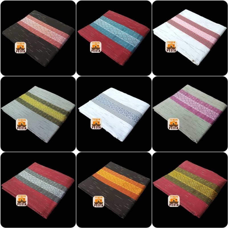 LURIK Kain Tenun Lurik Hujan Gerimis Katun Premium Tenun Ikat