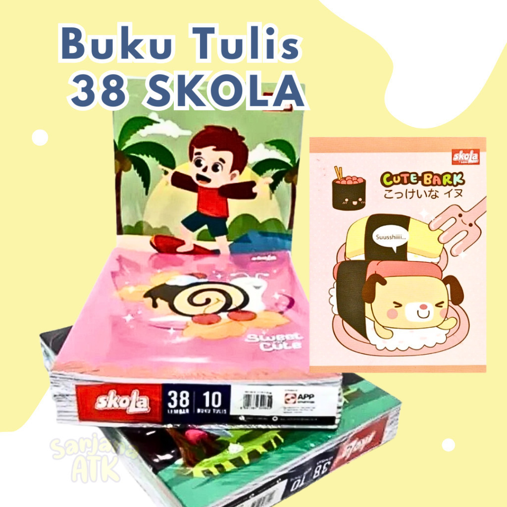 

(10pcs) Buku Tullis 38 Lembar SKOLA