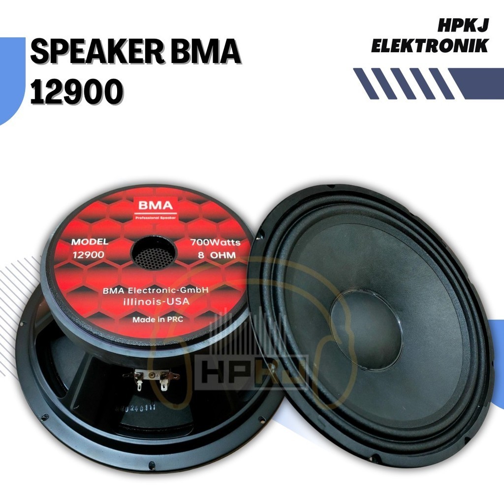 Speaker Komponen BMA 12900 Spiker BMA 12 Inch Speker BMA 12 inc 12900
