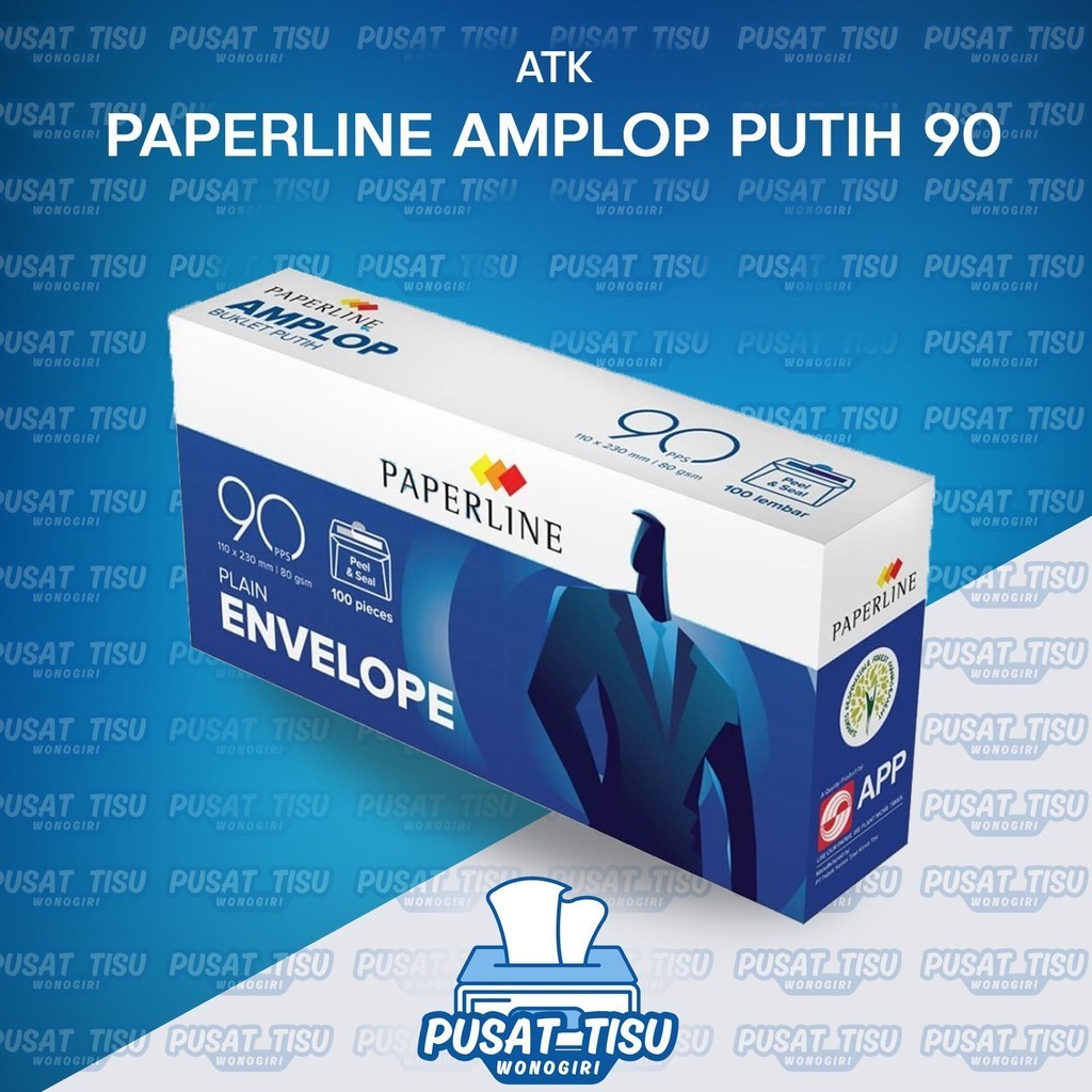 

Amplop Paperline Panjang No 90 Putih Polos / Untuk Surat isi 100 PCS